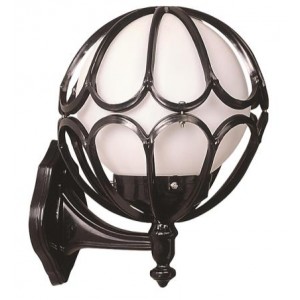 BLACK COLOR WALL GARDEN sconce 28 X 23 CM LOAD: 34 CM